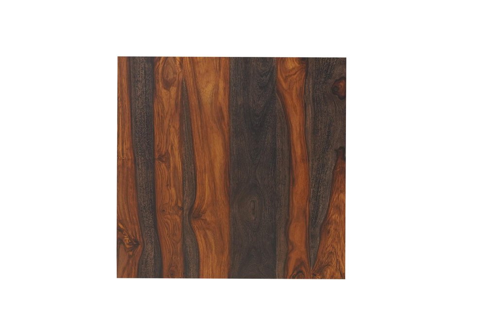 23"  Dark Brown Sheesham Pedestal Coffee Table