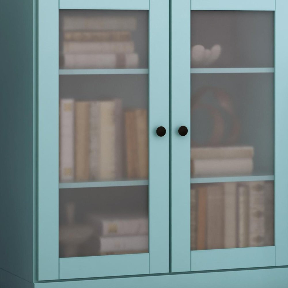 36" Contemporary Wood Three Tier Library Bookcase
