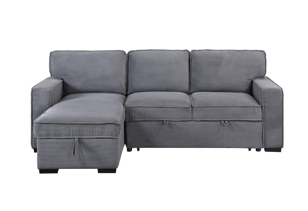 92" Light Gray Modular Sleeper Sofa