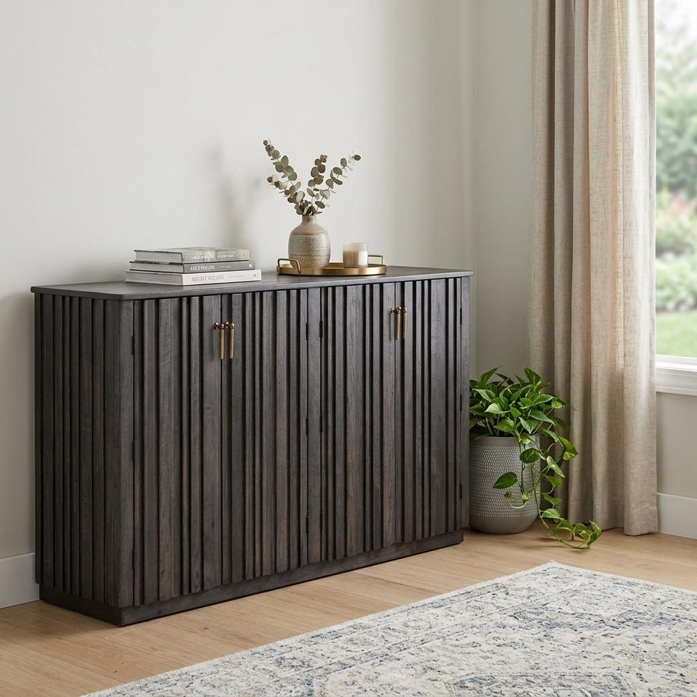 61" Fluted Wood Sideboard