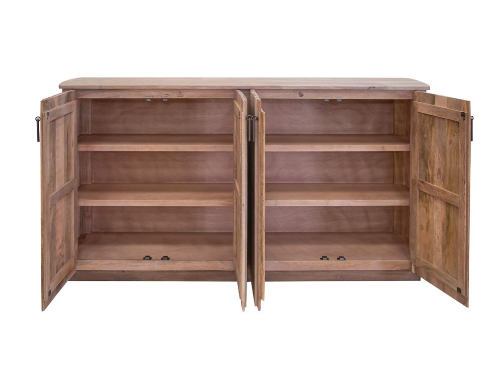 61" Fluted Wood Sideboard