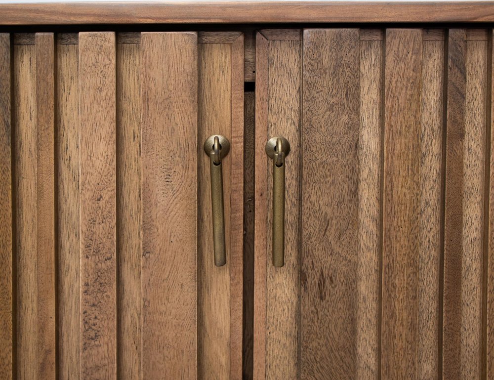 61" Fluted Wood Sideboard