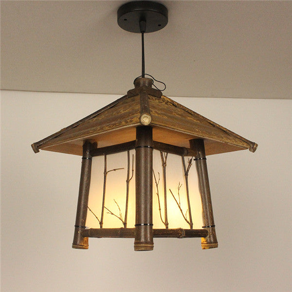 32" Square Japanese Lantern Light