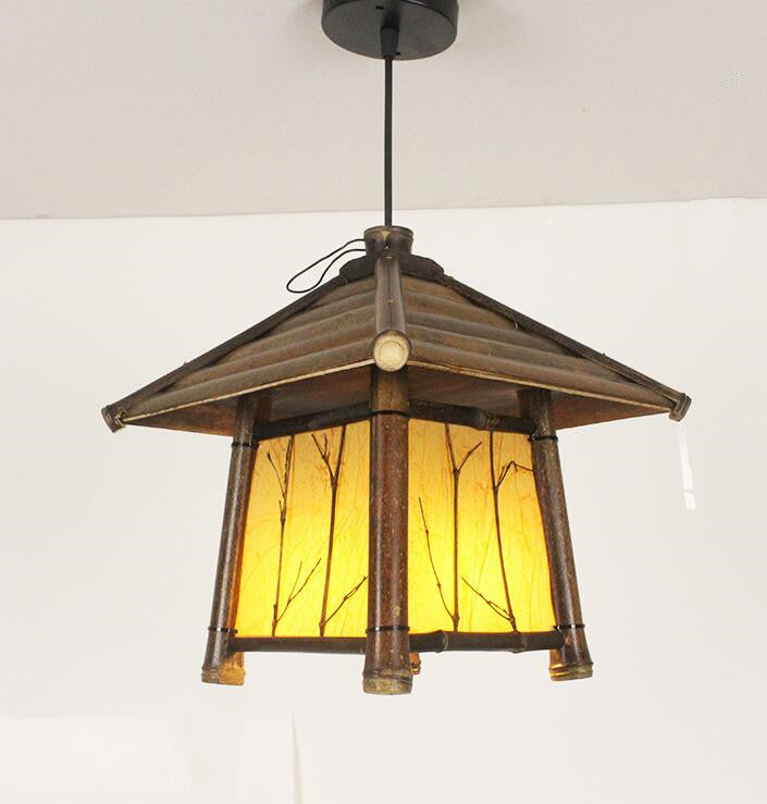 32" Square Japanese Lantern Light