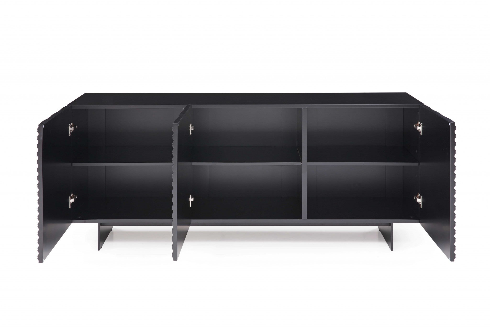 71 X 20 X 30 Black Metal Buffet-3