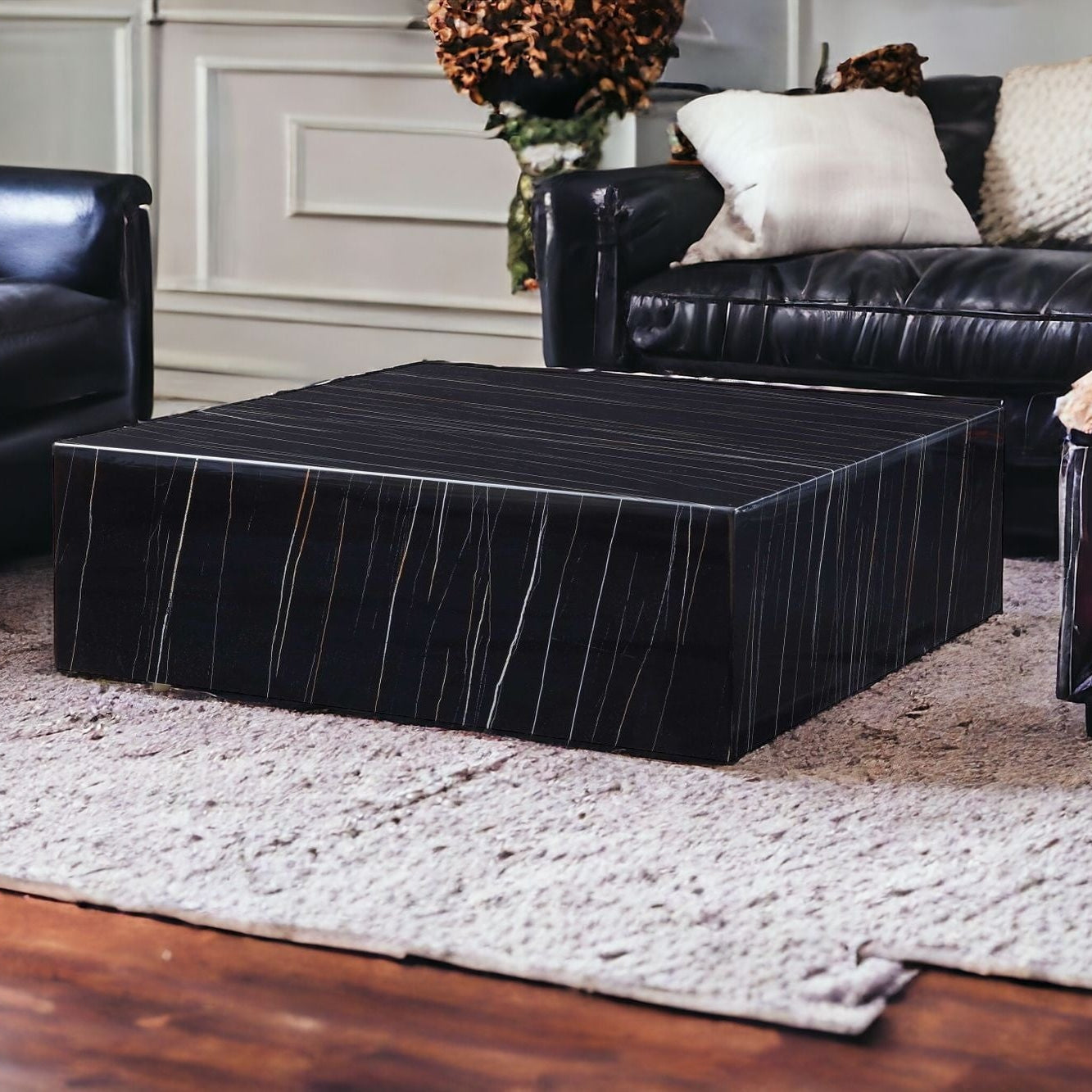 35" Marble Square Coffee Table