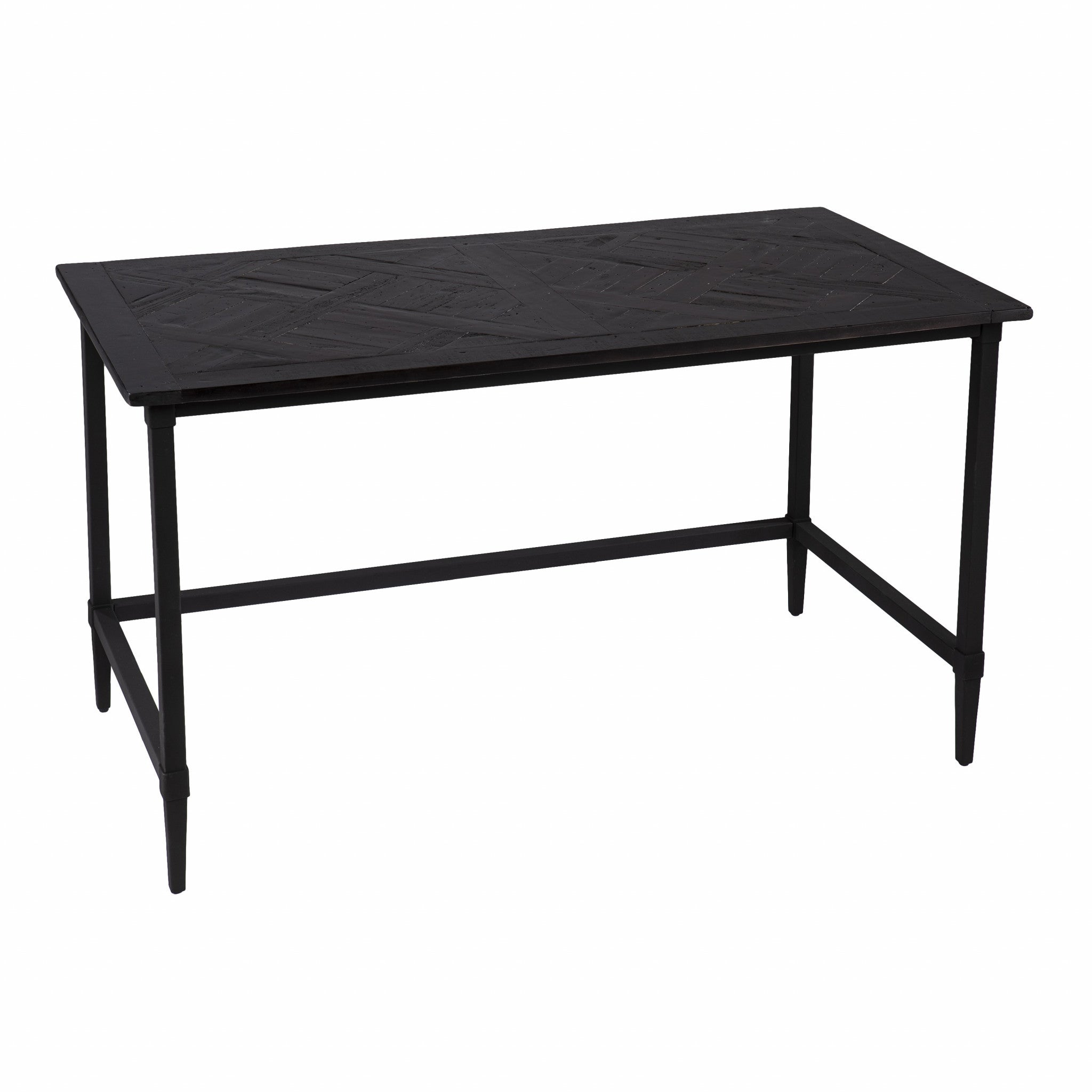 Natural Black Reclaimed Wood Desk-3