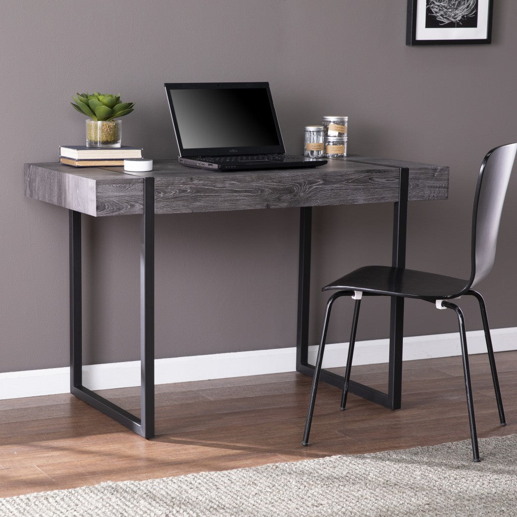 Charcoal Black Small Space Desk-0