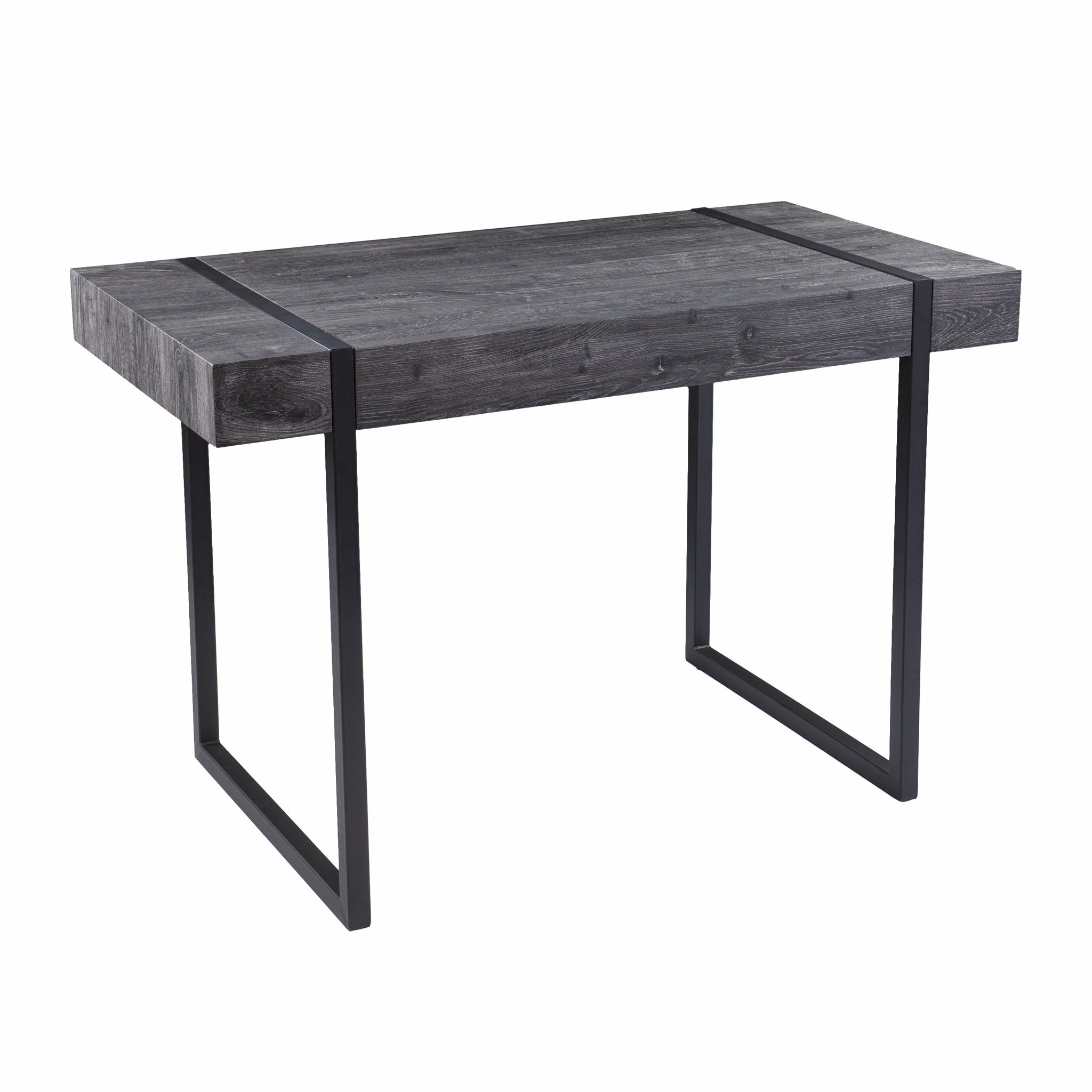 Charcoal Black Small Space Desk-2