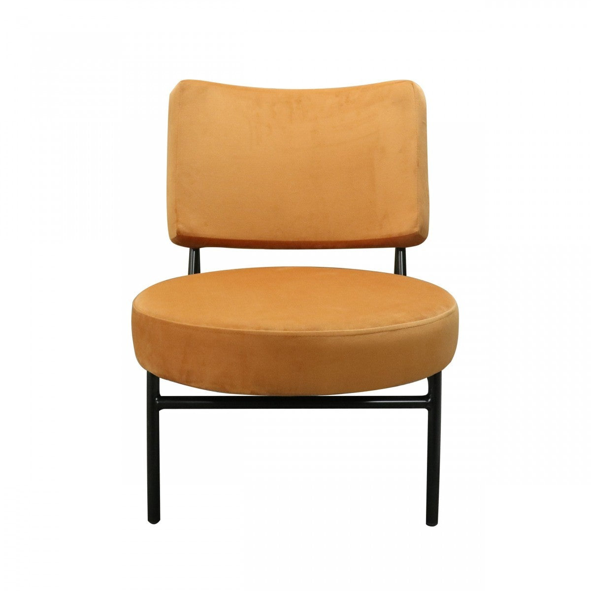 28" Orange Round Bottom Modern Chair